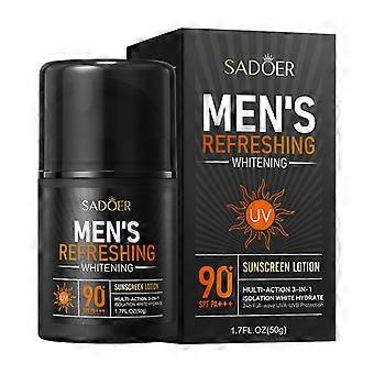 Men's refreshing sunscreen non-greasy moisturizing cleansing SPF90+PA++ sunscreen 50g