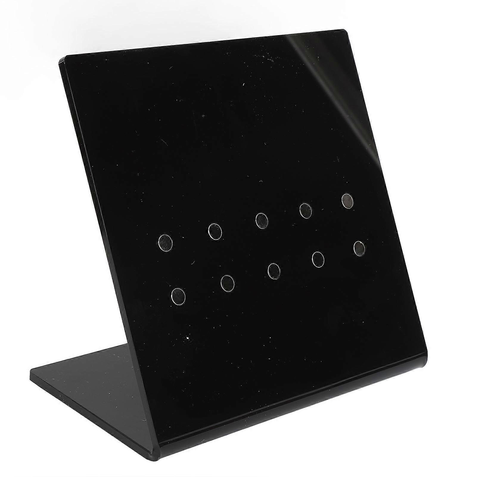 Acrylic Eyelash Tweezer Holder Easy Storage Tweezer Stand for Eyelash Extension for Salon and Home Use Black