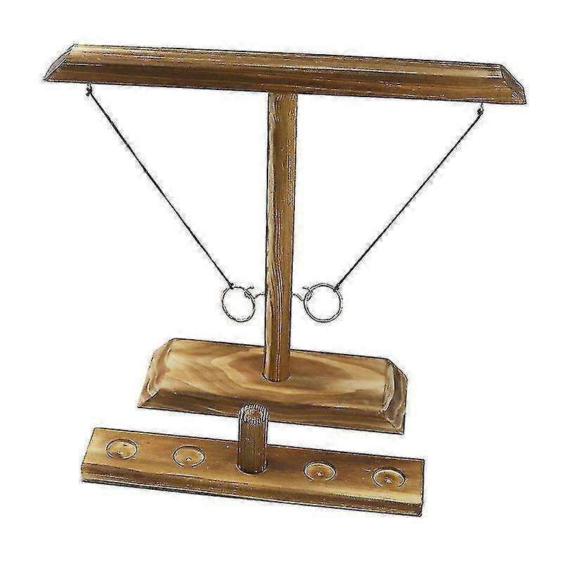 Ring Throw Hook Game Wooden Throw Ring Toy