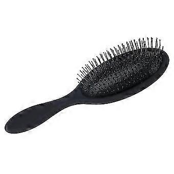 Frauen Haarbürste Salon Frisuren Kamm nasstrockene Kopfhaut Massagebürsten (1 Stück schwarz)