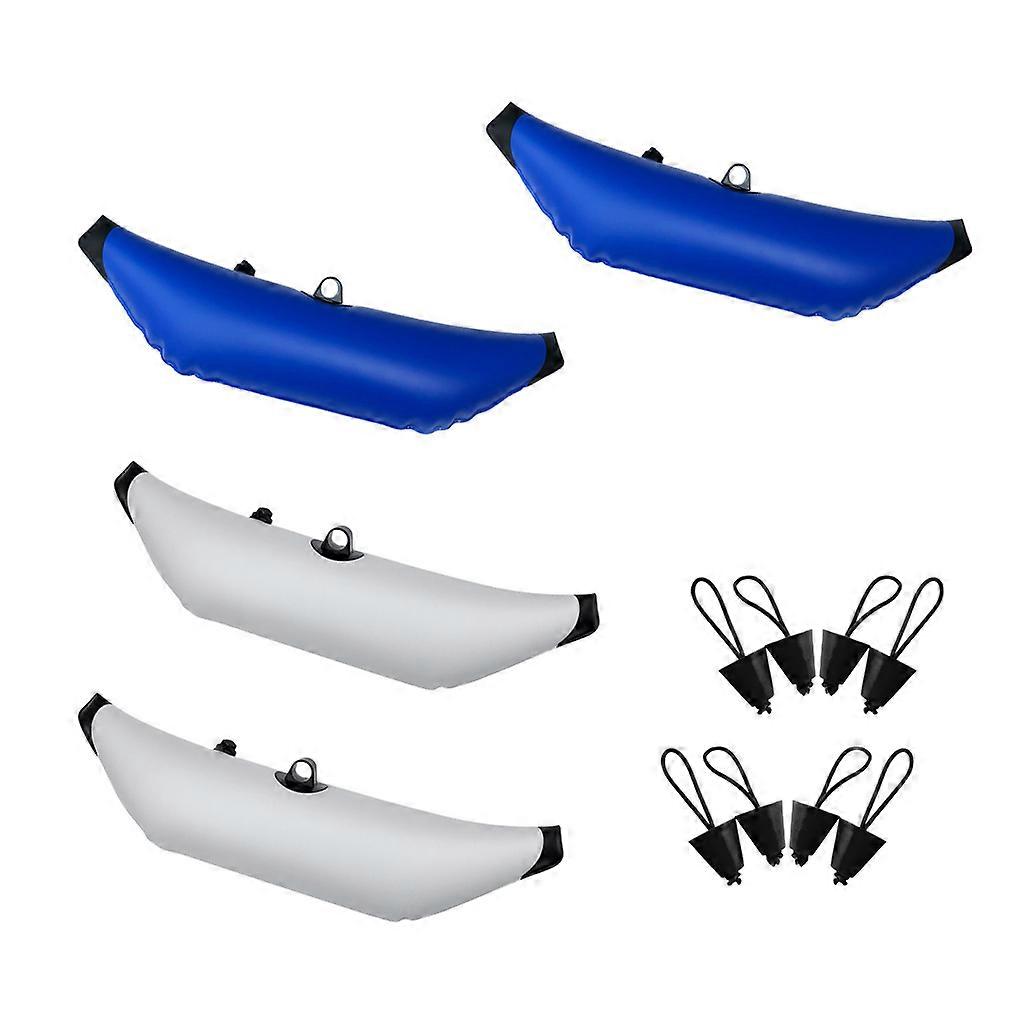 12 Pieces Inflatable Outrigger Stabilizer Water Float & Kayak Scupper Plug