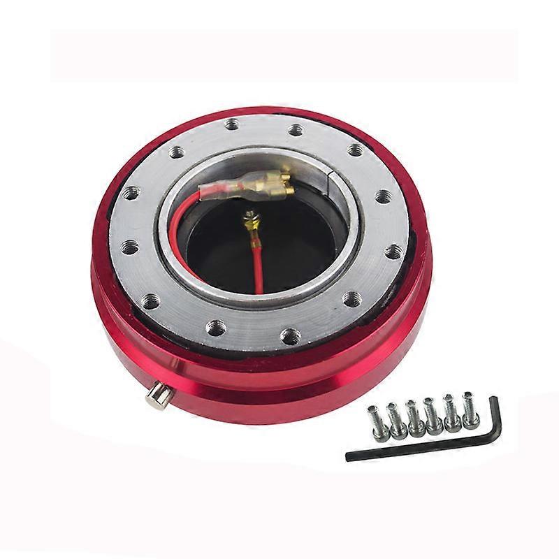 WLR STORE- Thin Version 6 Hole Steering Wheel Quick Release Hub Adapter Snap