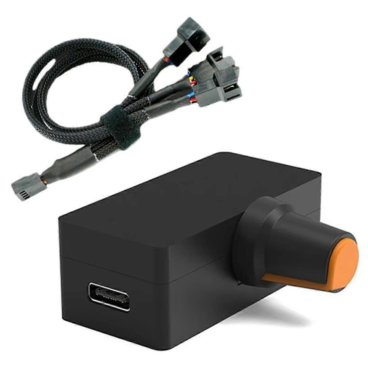 PWM Speed Controller 12V 4Pin Violent Fan Governor PD QC Fast Charging DIY Watercooling Cooler with