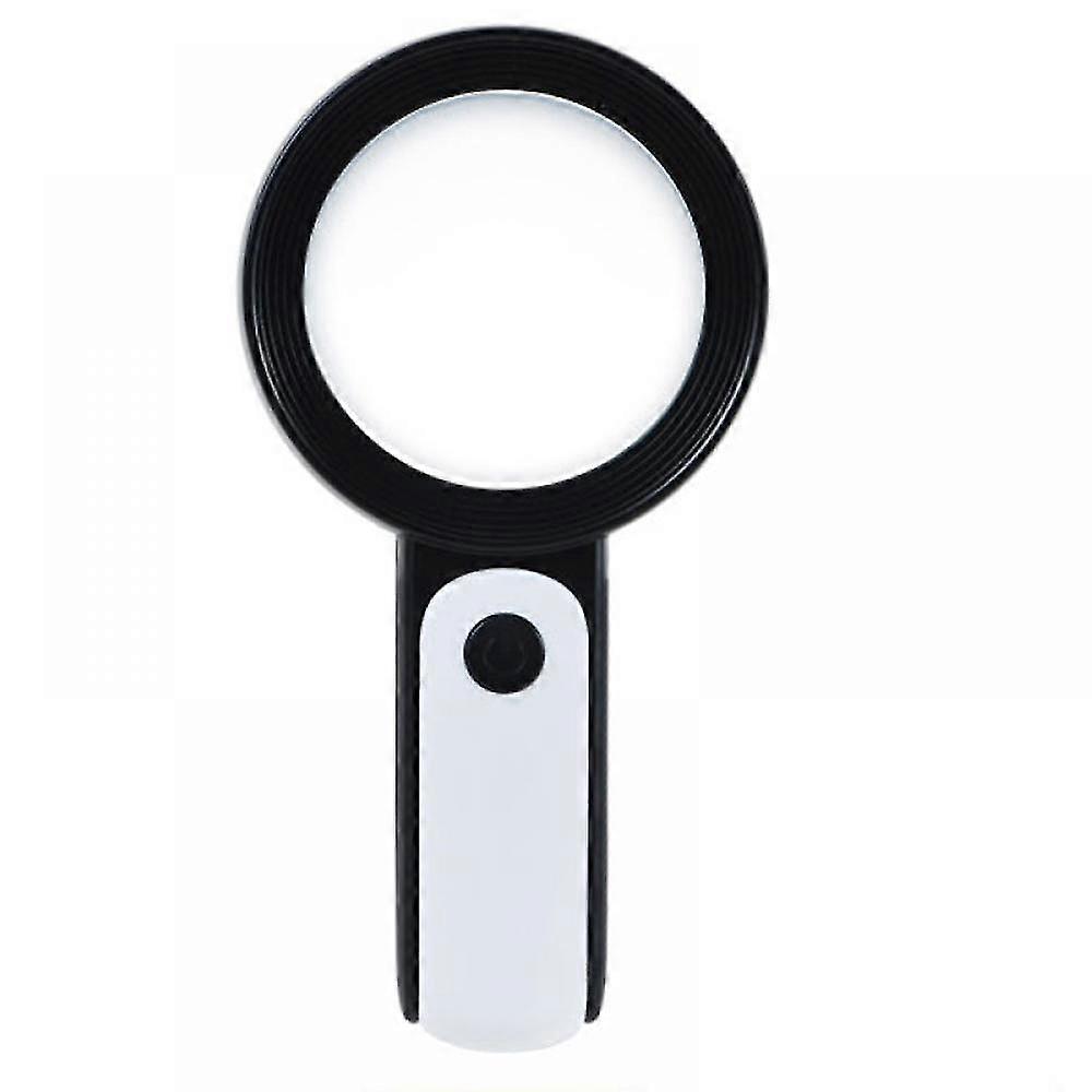 Mike Magnifying Glass With Light, Illuminated 30x 10x Magnifier With 18 Led Light, Reading Magnifying Glass For Seniors Large Macular Degeneration (bl