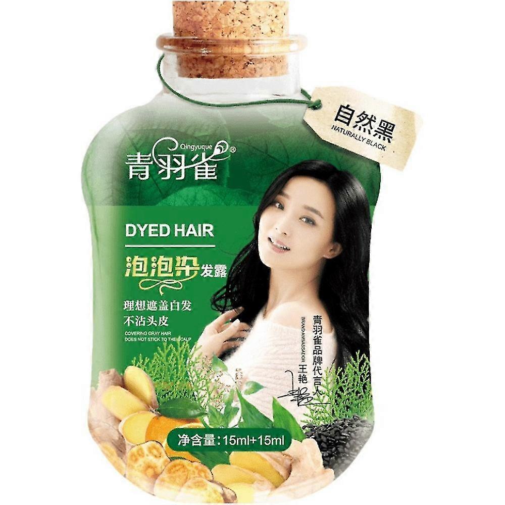 10 Pcs Plant Bubble Hair Dye Shampoo Foam Care for Gray Coverage Lazy Shampoo