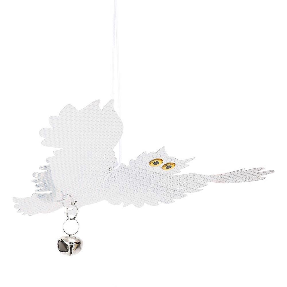 Owl Shape Bird Repellent Hanging Reflective Deterrent Control Scare Device compatible Garden