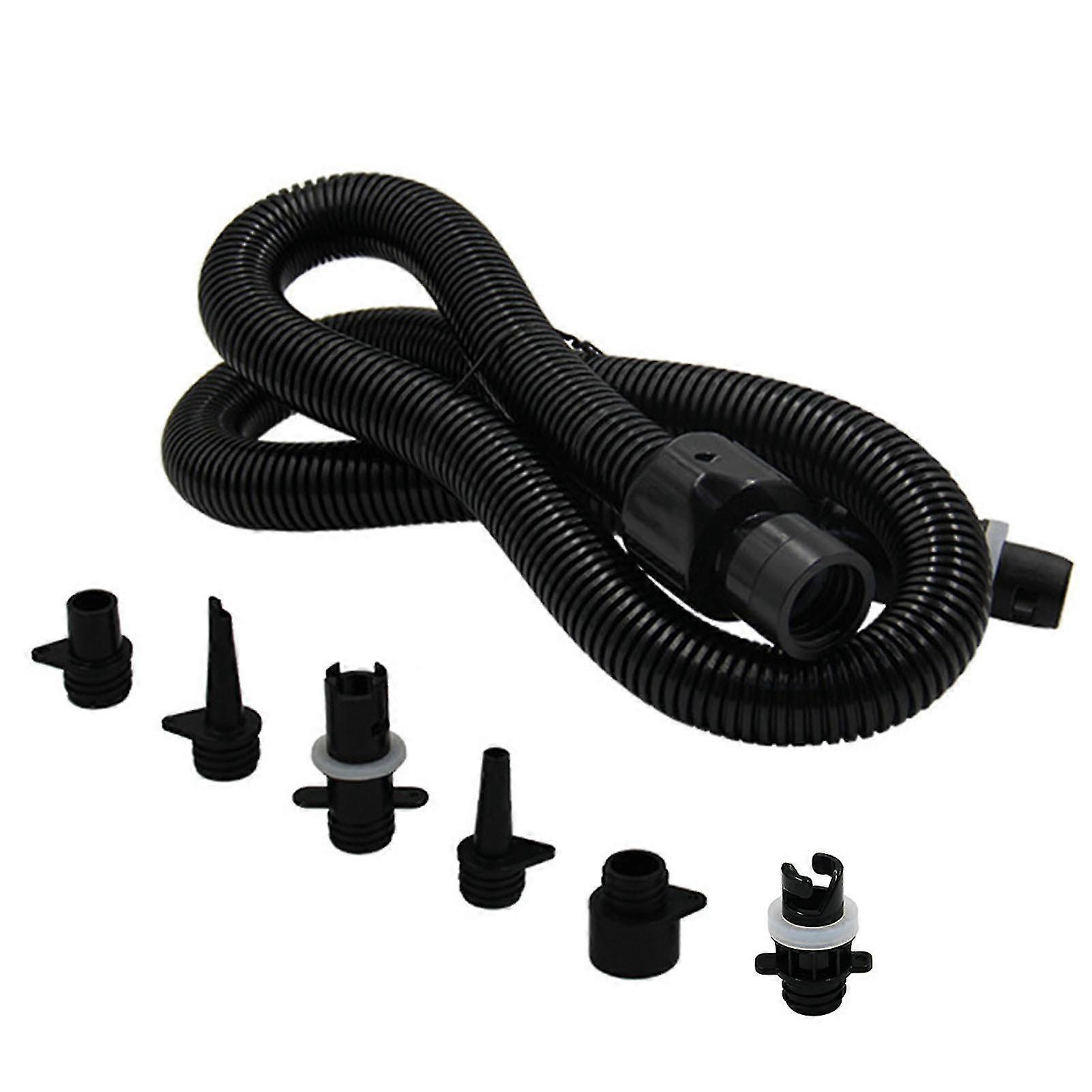 1 Set Paddle Board Pump Adapter With 6 Air Nozzles Easy Connection Wide Compatible Electric Pump Accessories Air Hose Kit