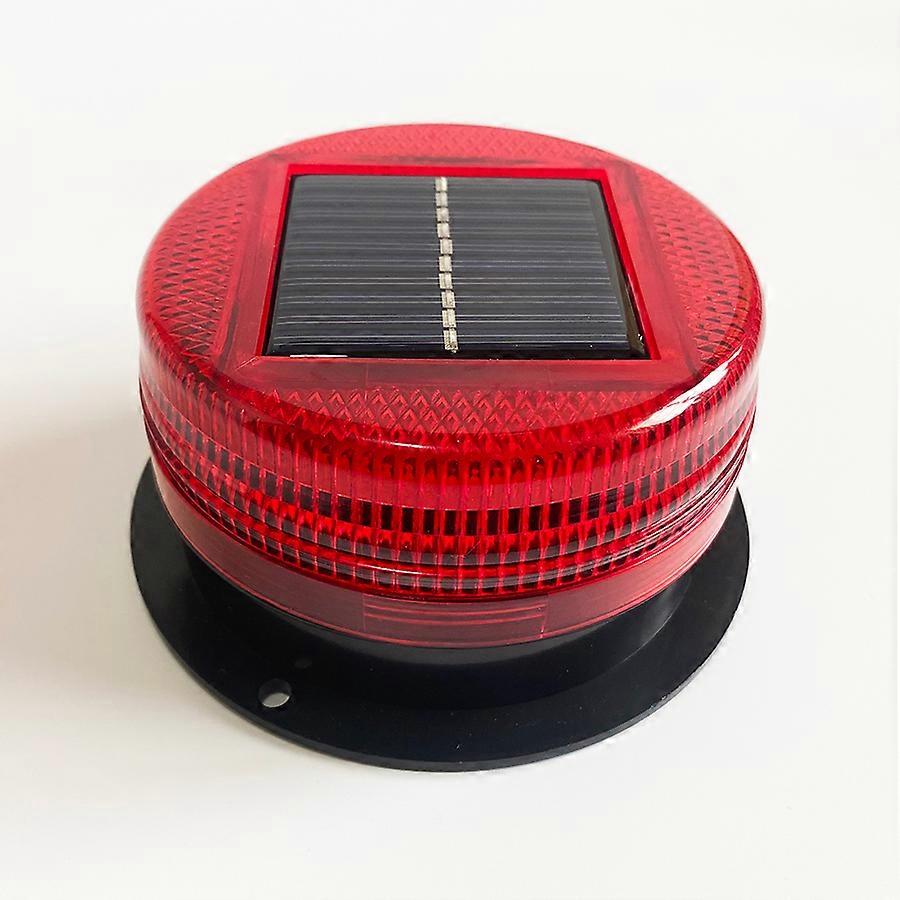 Solar Power 8 LED magnetisk varsellys for bil lastebil kjøretøy Strobe Beacon gult politilampe nødsignal automatisk sensor