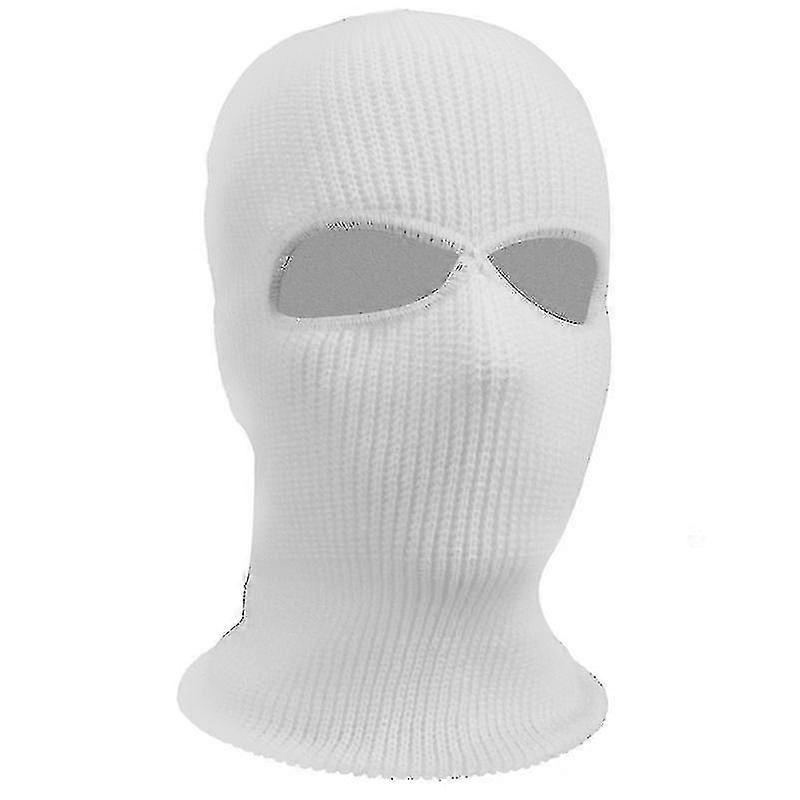 Erwachsene Sturmhaube Warm Zwei Loch Pullover Hut Wolle Strickgesichtsmaske