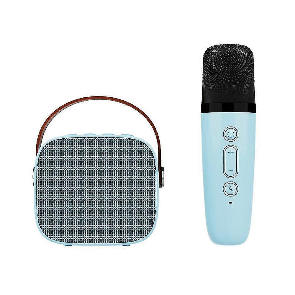 Kids Portable Bluetooth Speaker with Wireless Microphone Karaoke Machine