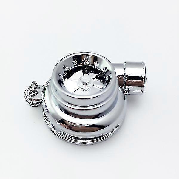 Metal Keychain Turbo Key Charm (silver) (1pcs)