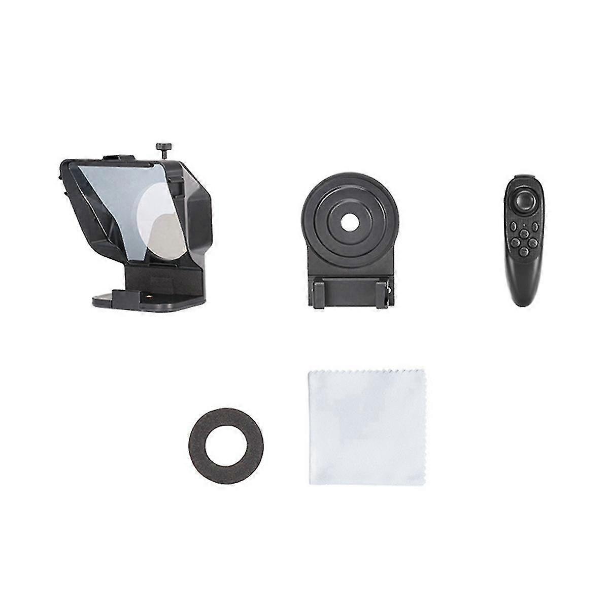 Portable Mini Teleprompter Prompter For Smartphonedslr Camera Video Recording Live Interview