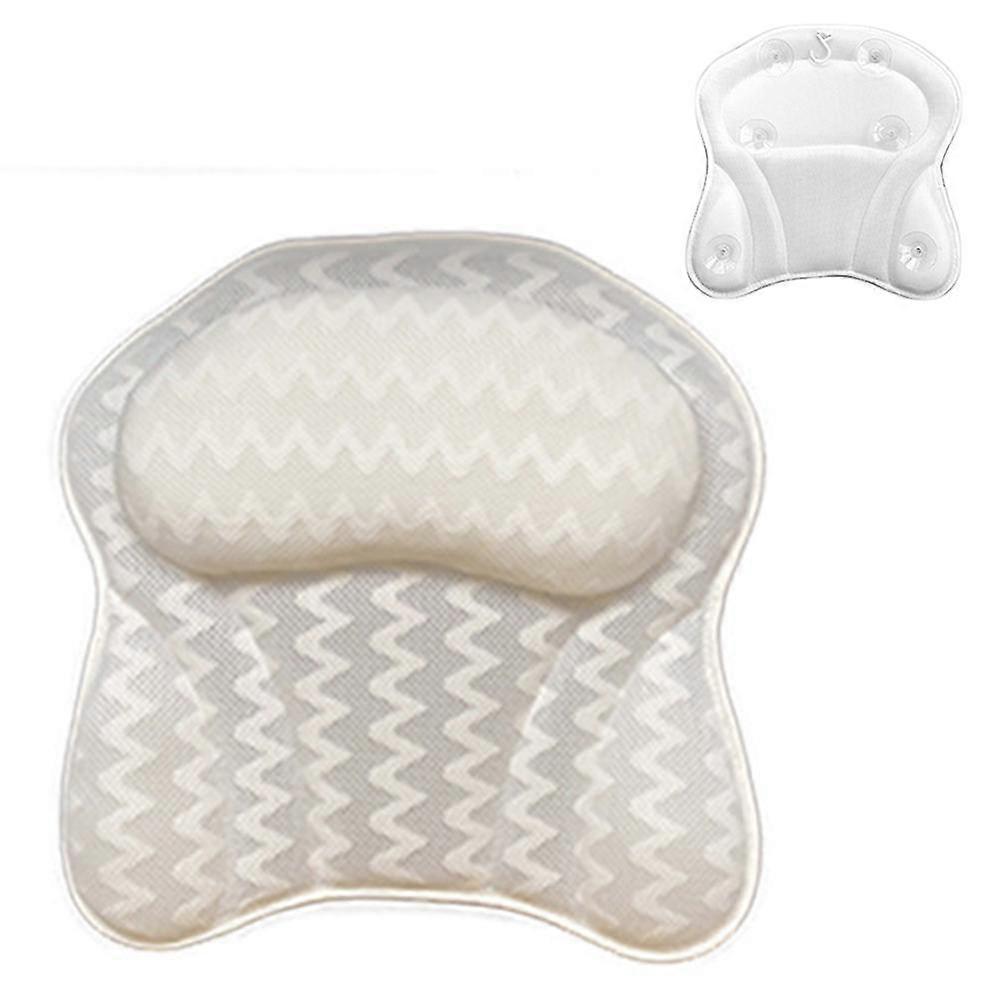 Bath Pillow - 6 Suction Cups Extra Strong Suction Bath Pillows