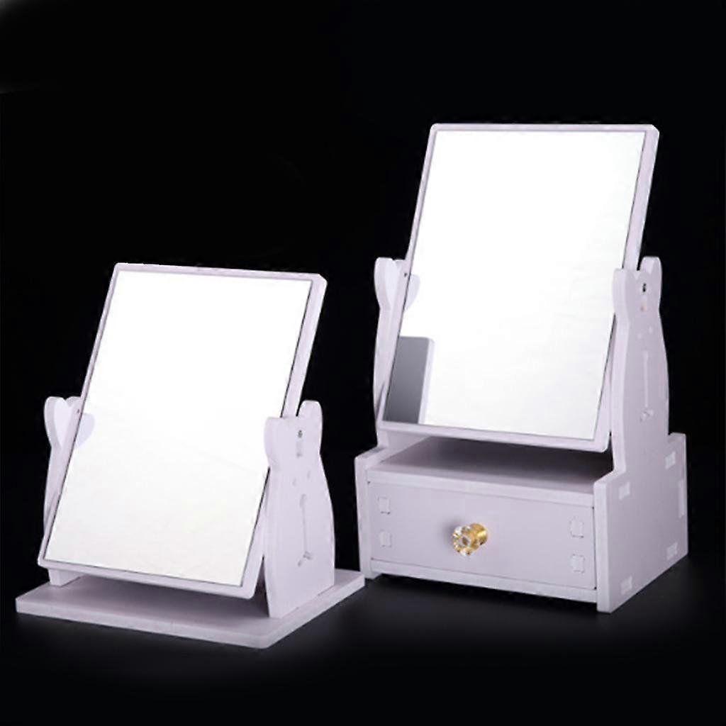 2x 360  Rotating Make-up Mirror, Tabletop Cosmetic Mirror Or