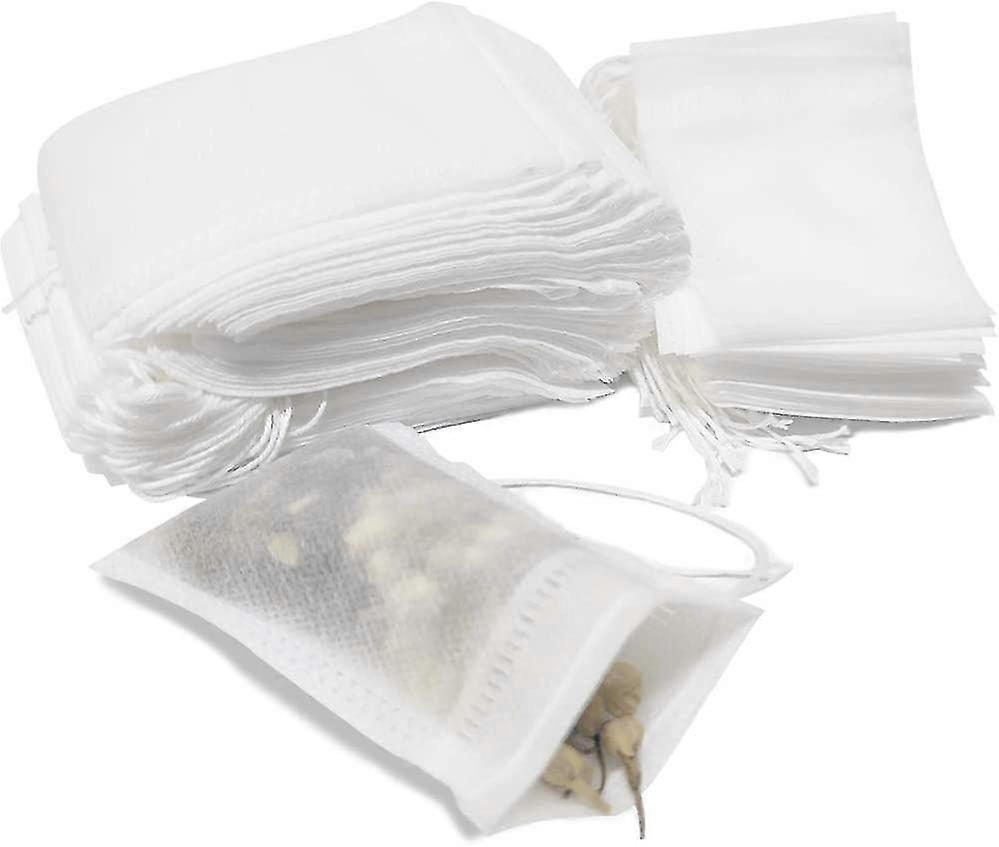 400 Pcs Disposable Tea Filter Bags Empty Cotton Drawstring Seal Filter Tea Bags