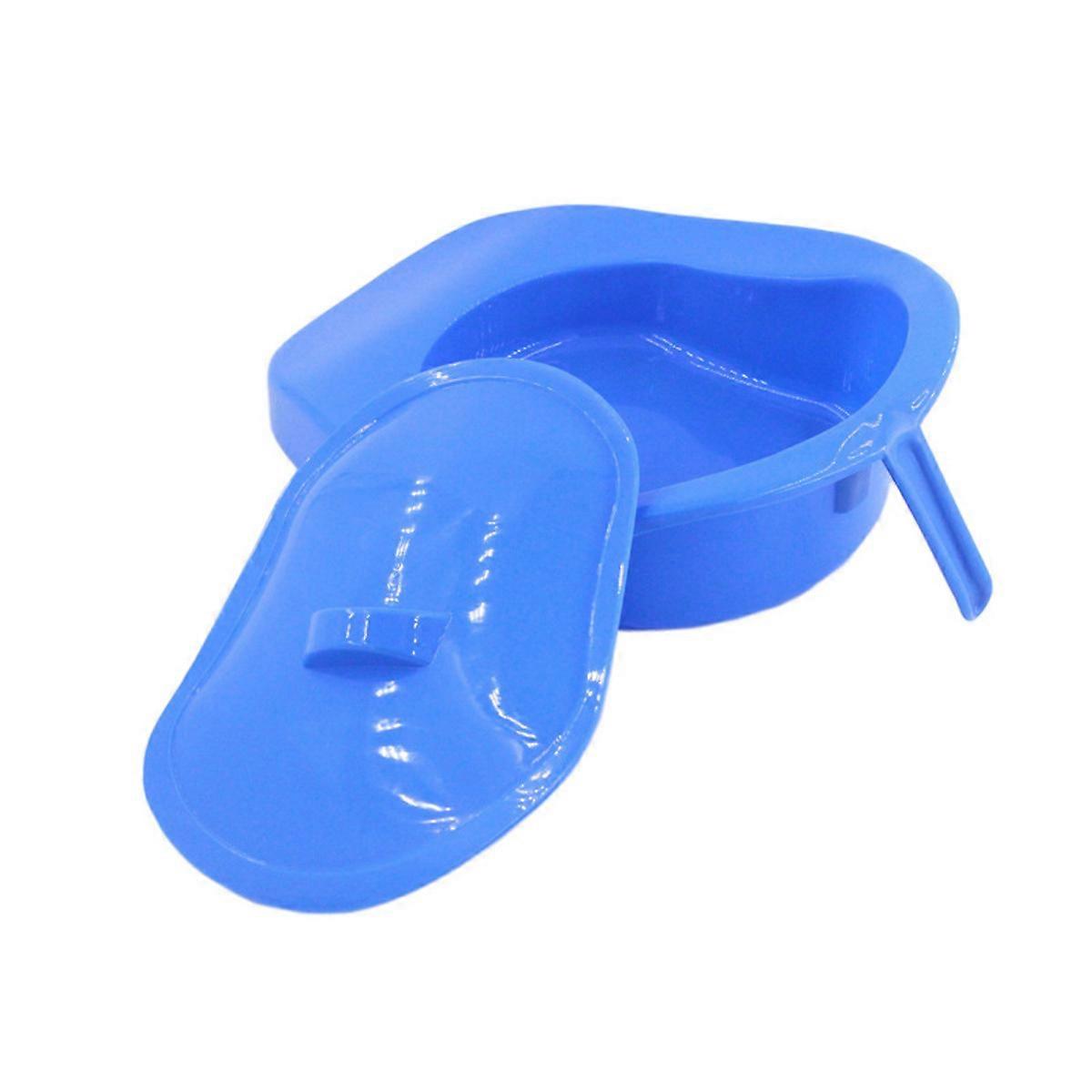 Bedpan with Lid Commode Pan for Elderly, Handicapped and Disabled