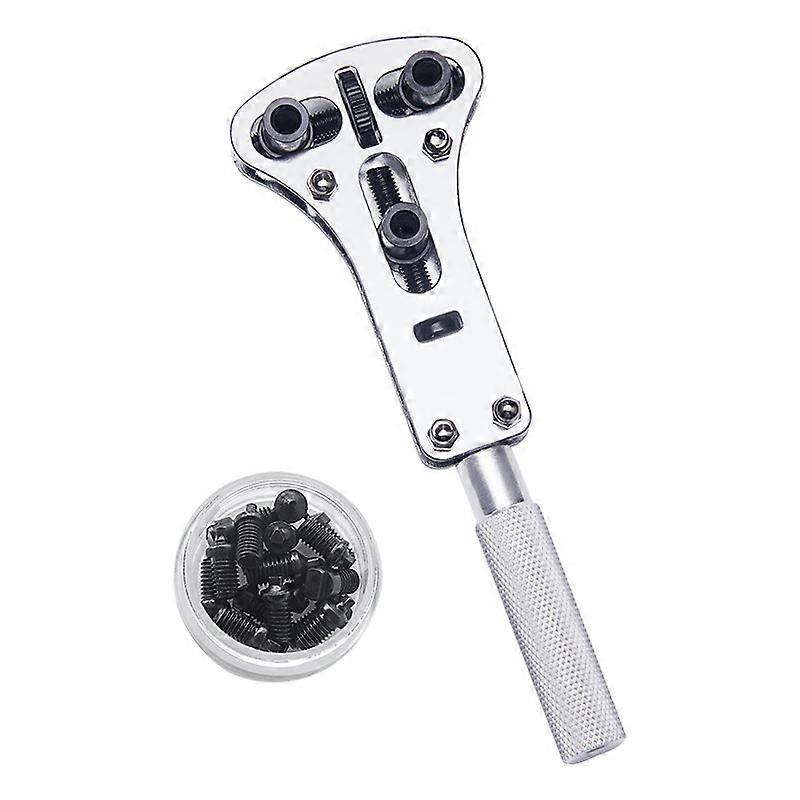 Watch case repair tool - kit with large wrench and bits