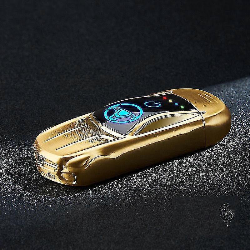 Double Arc Electric Lighter Usb Rechargeable Lighter With Fingerprint Sensor Sport Car Shape