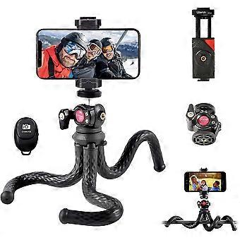 Mobile Phone Tripod with Remote Shutter Release ULANZI FT-01 Mini Tripod Flexible Photo Tripod Mobile Phone with 1/4 Inch Screw Head Flexible Tripod