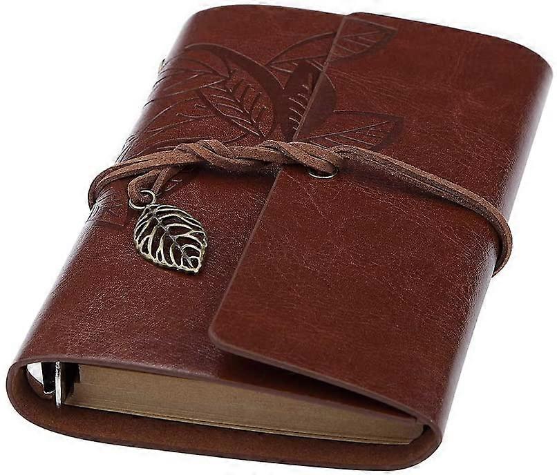 Refillable Spiral Daily Notepad Classic Embossed Travel Journal Diary