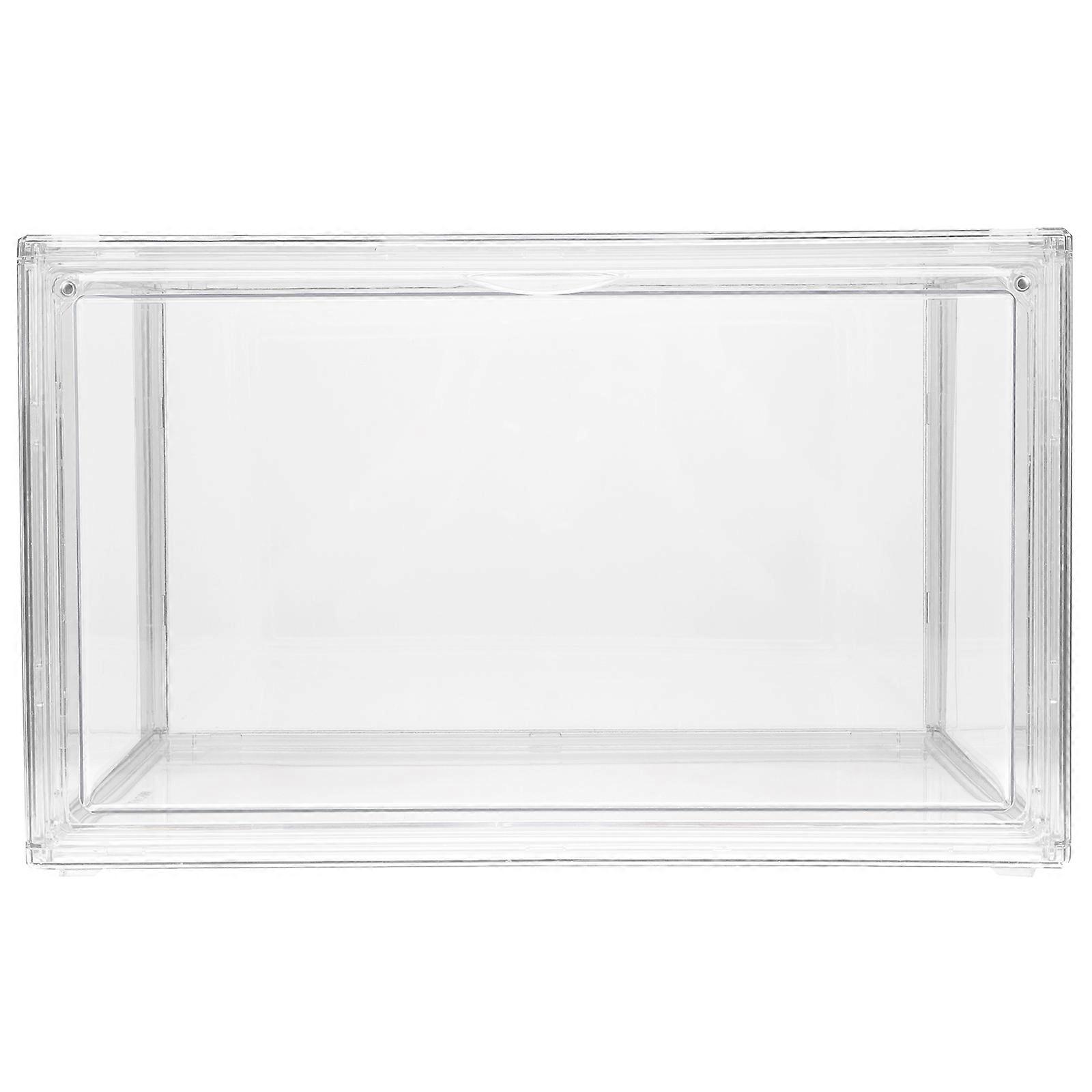 Transparent Dust-proof Bookshelf  Book Storage Box Stackable Bookshelf for Home