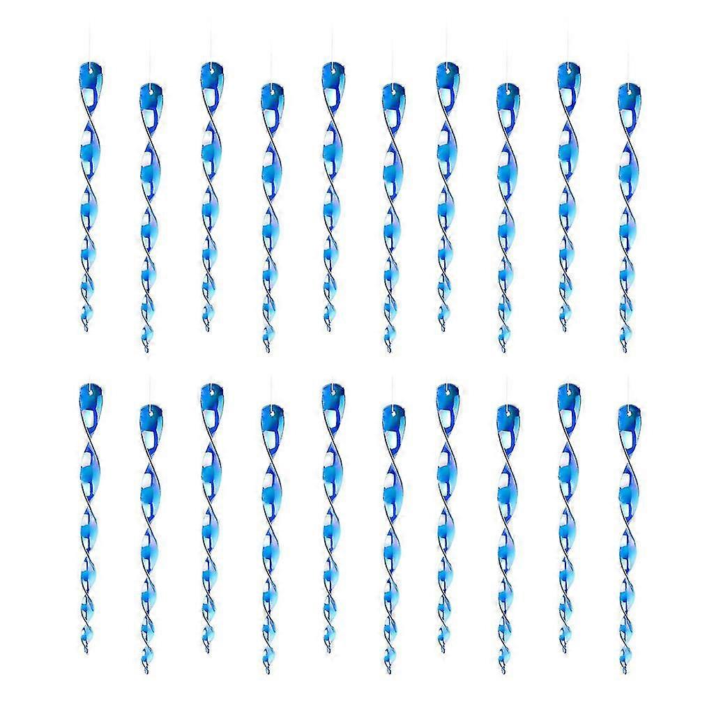 Bird Repellent Wind Twisting Scare Rods Reflective Ornamental Spiral Deterrent