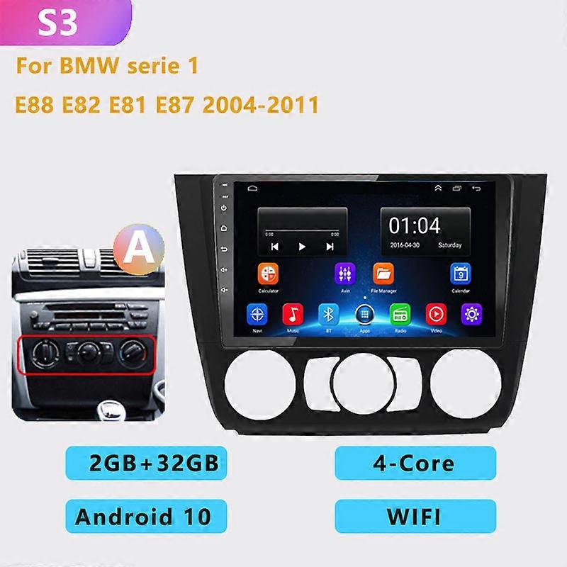 2din 4+64G Auto Android car radio multimedia player Carplay GPS navigation IGO NO CD for BMW 1 Series E87 E88  E82 E81 2004-2014