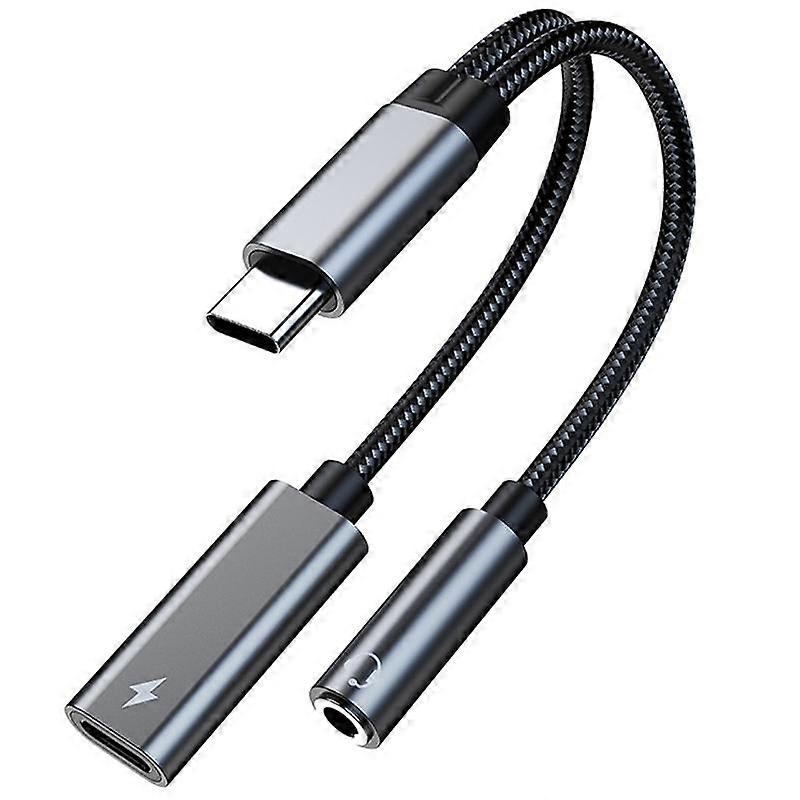 2 in 1 USB C To 3.5Mm Headphone Jack Adapter Type C Charge Audio Aux Adaptor for S20 10 Plus S21 Pr