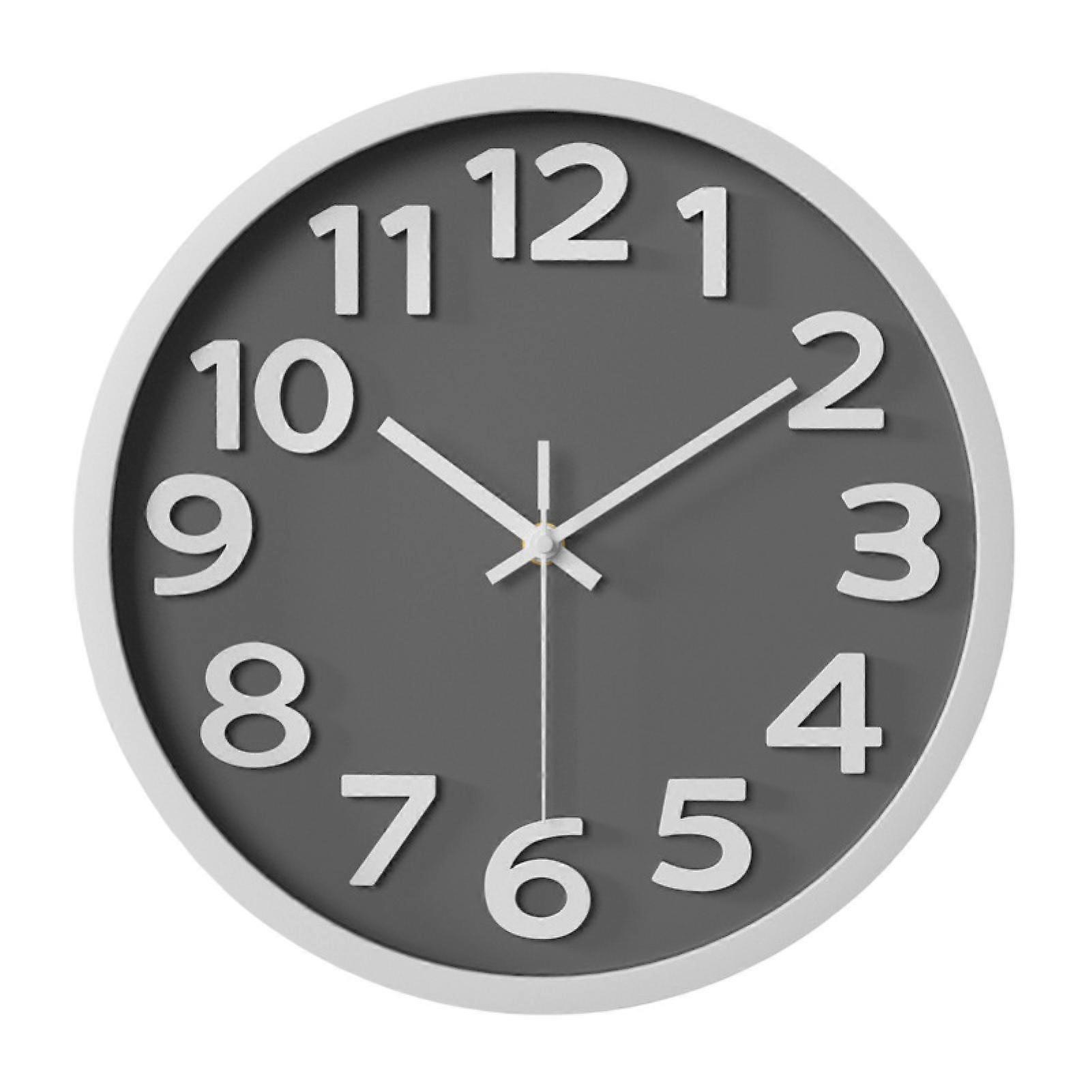 Wall Clock Battery Operated Silent Non-Ticking Easy to Read Clear Print Decorative Large Number Accurate Time Home Office School Digital Clock Bedroom