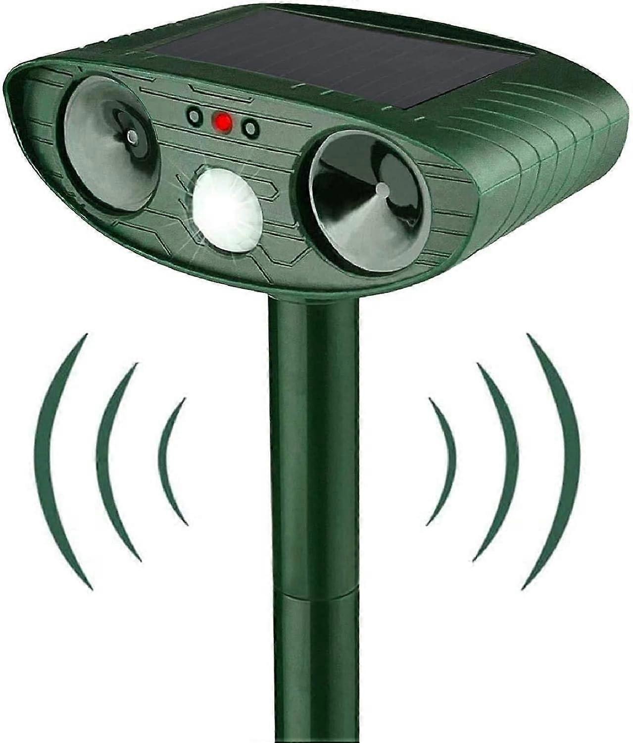 Winter promotion,Ultrasonic Cat Repeller, Solar Powered Cat Repeller, Ultrasonic Rodent Repellent with Motion Sensor, Waterproof Outdoor Cat Repeller 