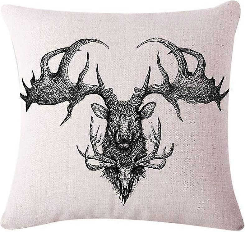 Throw Pillow Cover Flax Multi 3d Patterned Pillowcases 18''x18'' For Autumn Winter Decorative