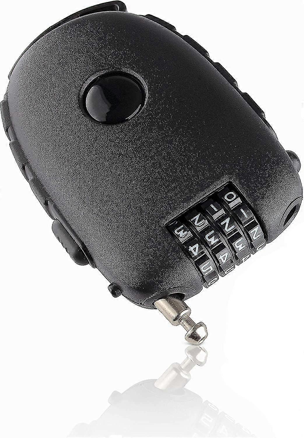 Compact Cable Lock, Combination Padlock With Wire Rope (90 Cm), Padlock With 4digit Numerical Code  Ideal As A Scooter Lock, Bicycle Lock