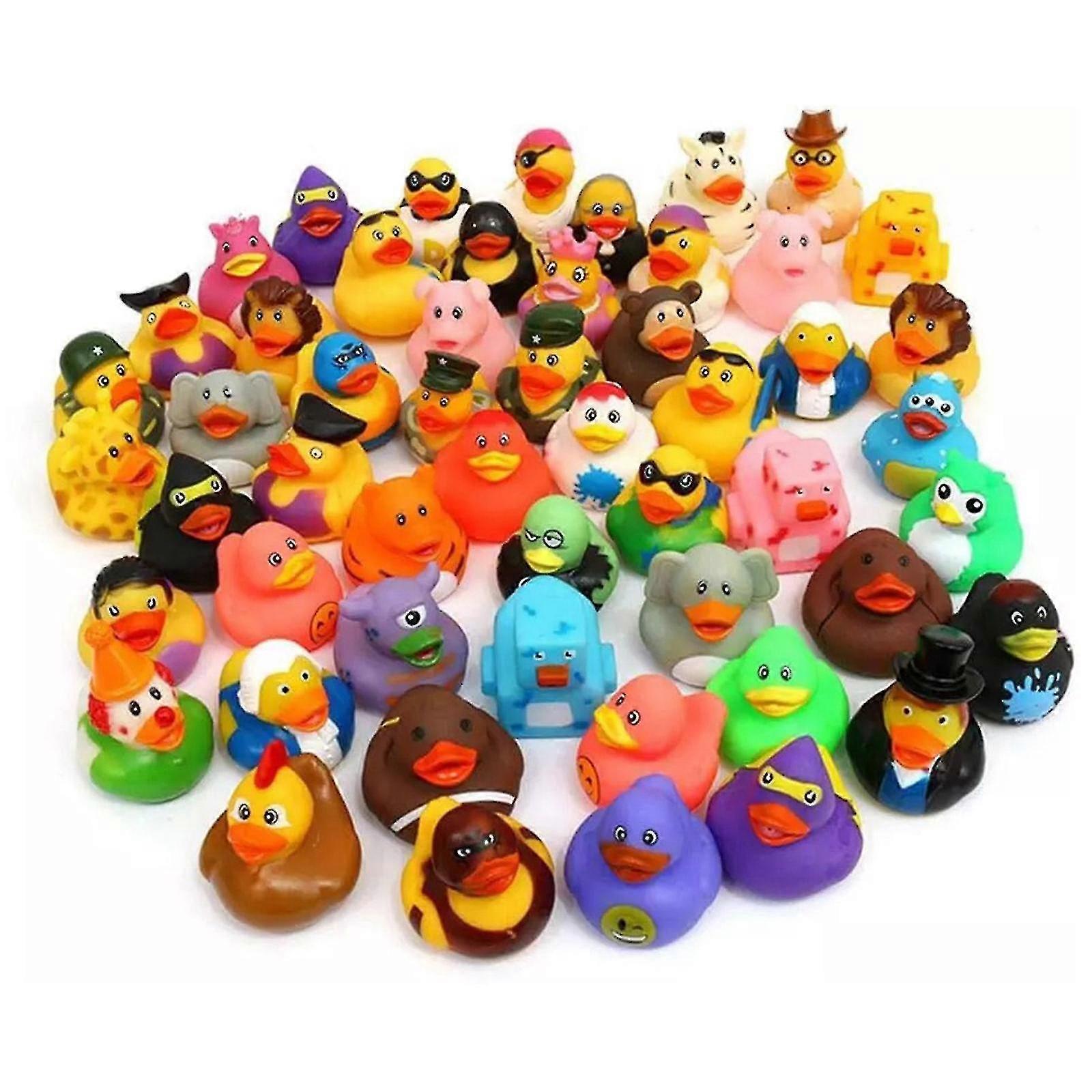 Kerstfeest begunstigt badeendjes met een multithema Eendjes verjaardag meerkleurige babyshowers