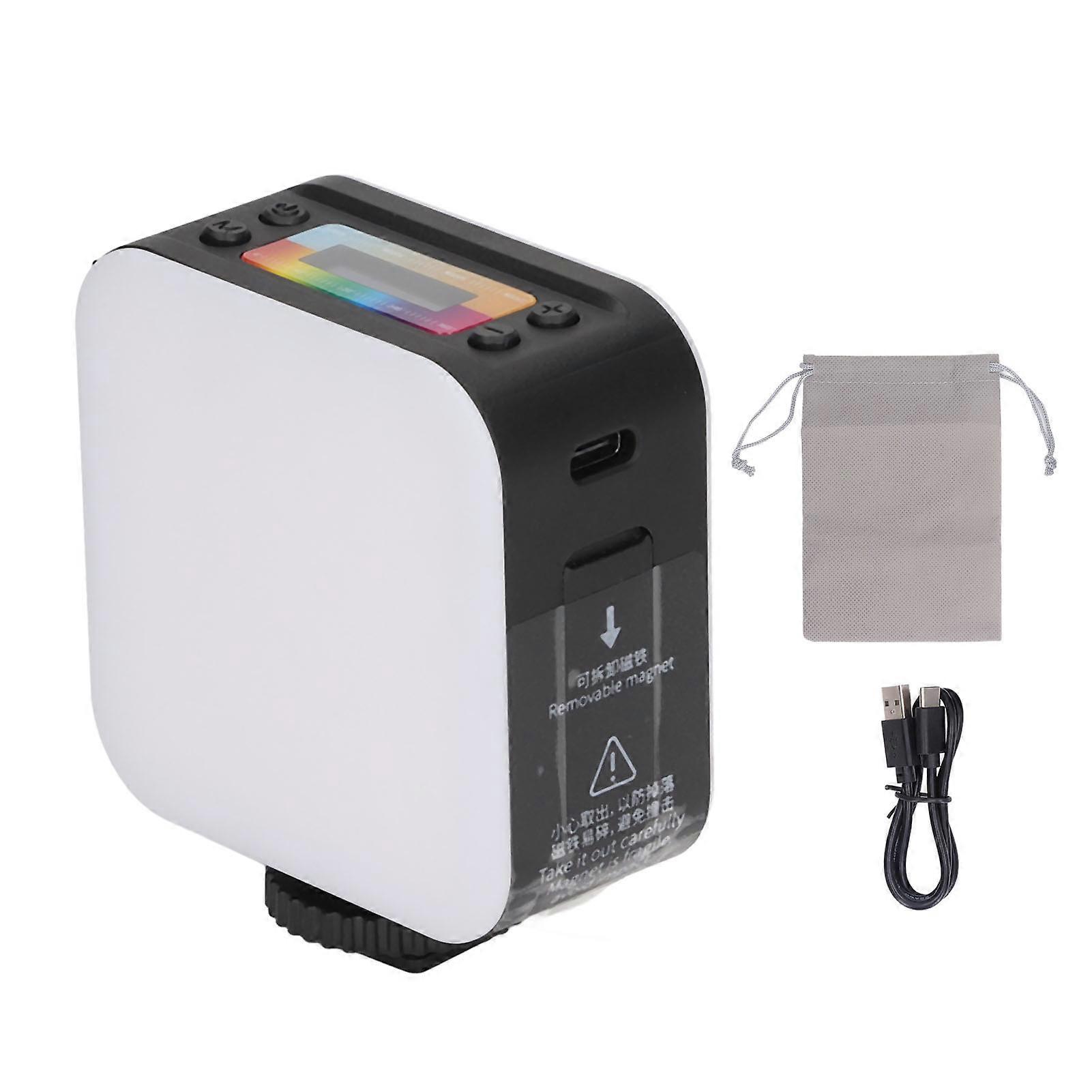 D02 RGB Mini Fill Light Double Sided Portable Beauty Fill Light Magnetic Photography Pocket Light