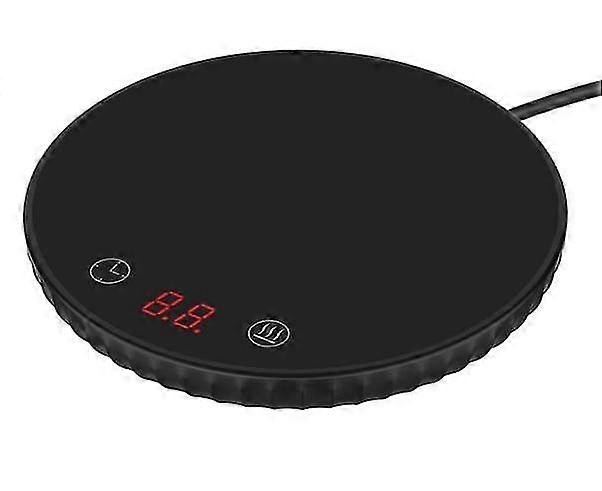 Mini Smart Thermostatic Heating Coaster With Timing,lcd Display