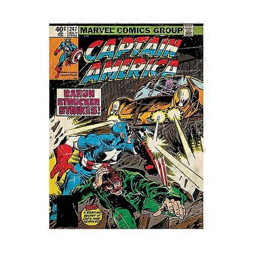 Captain America Baron Strucker Strikes Canvas Print