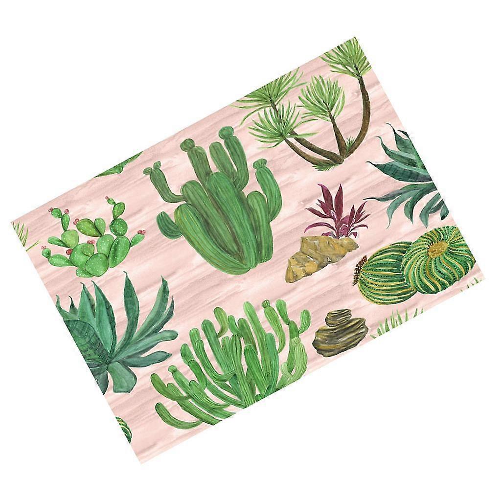 Tropical Plants Printed Table Cloth Floral Pattern Table Cover Rectangle-5