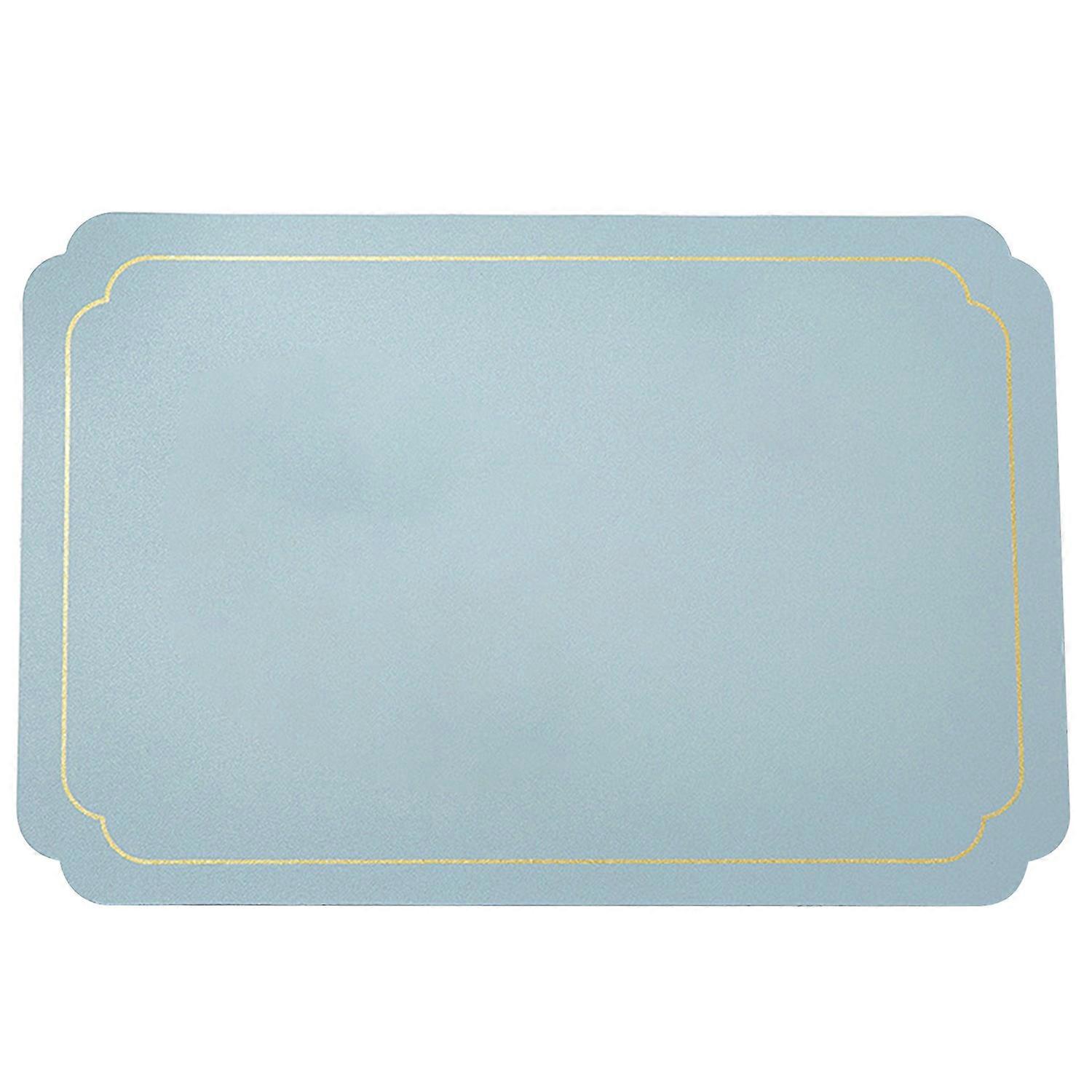 Rectangle Faux Leather Placemat Modern Waterproof Heat-Resistant Non-slip Heat Insulation Dishwasher