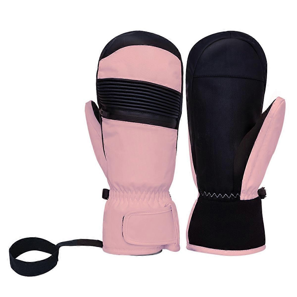 Winter Snowboarding Gloves Outdoor Windproof and Warm Gloves Waterproof Touch-Screen Ski Gloves Pin