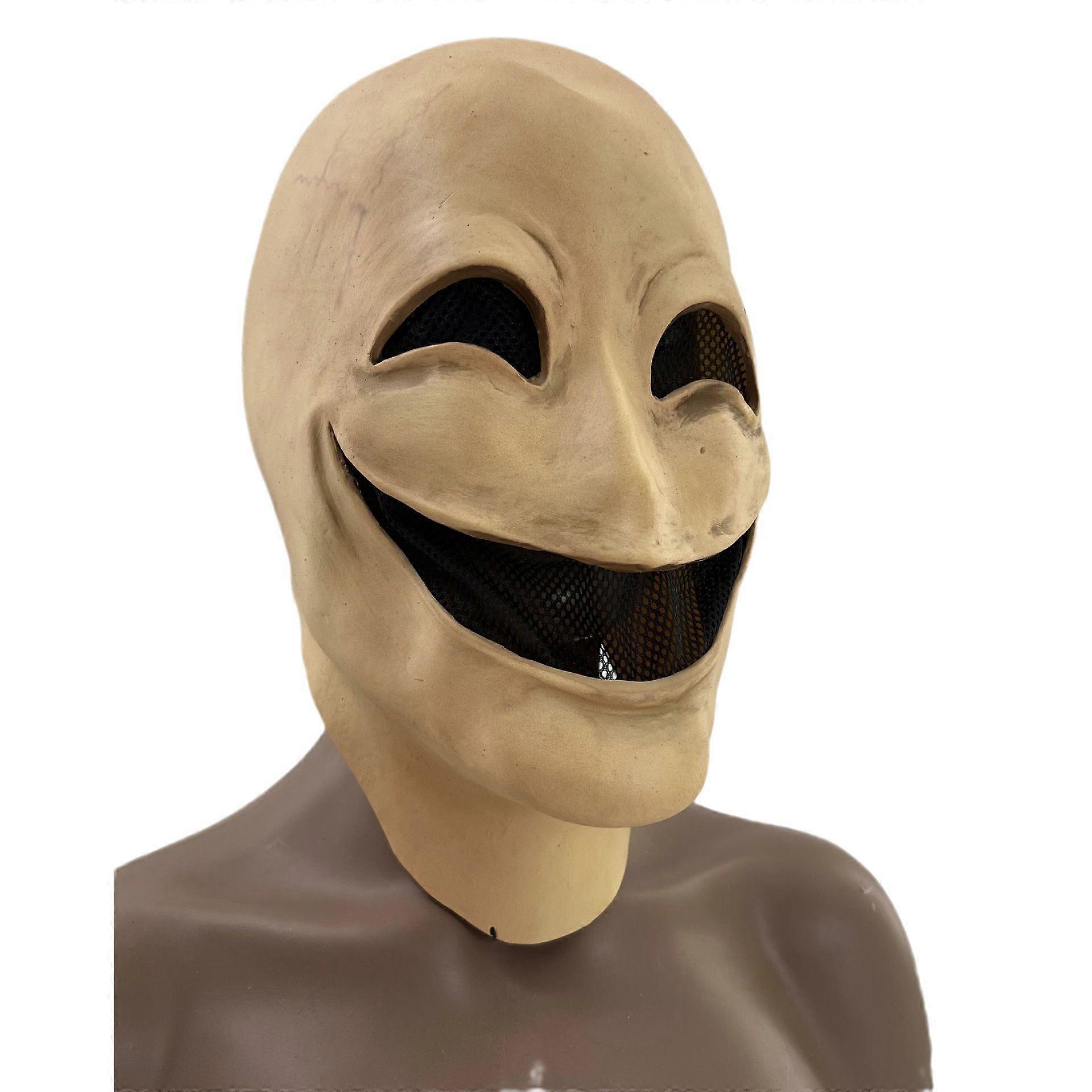 Horror Smile No Face Man Latex Mascara Full Head Terror Faceless ...