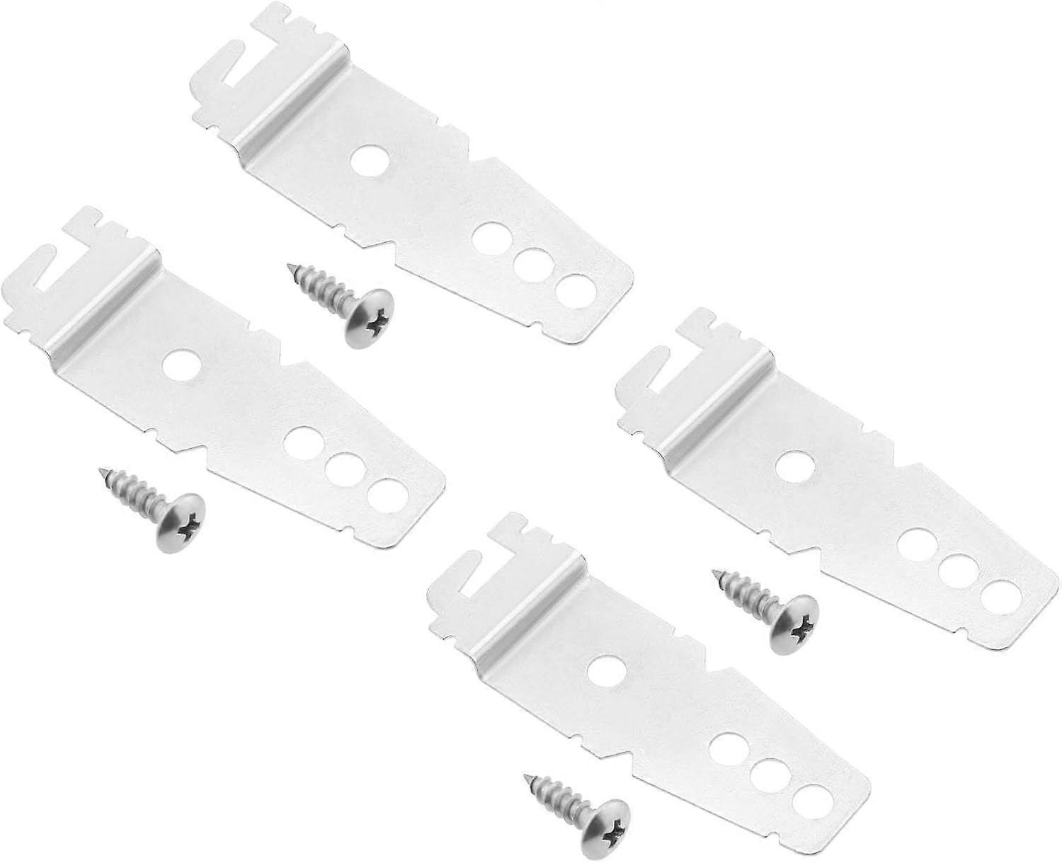 4 Pieces Dishwasher Mounting Bracket with Screws Compatible Compatible Dishwasher