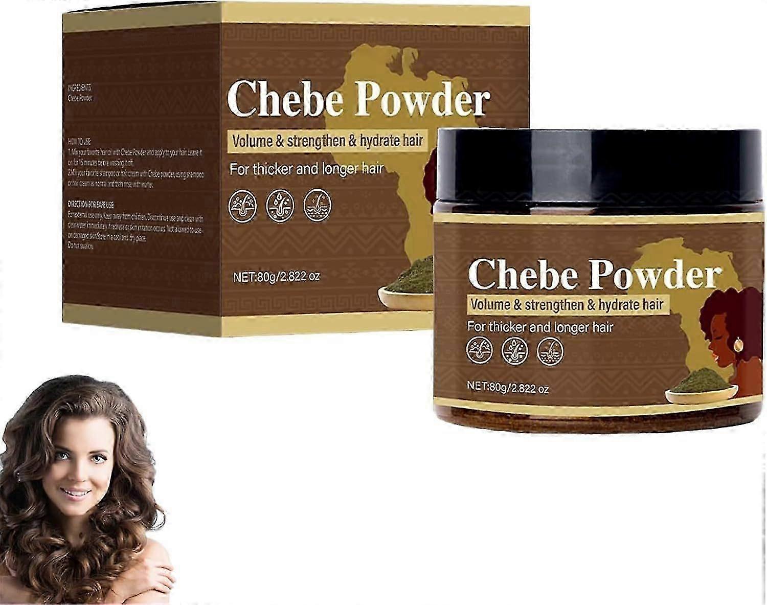 بودرة Chebe ، بودرة Chebe لنمو الشعر ، بودرة شعر Chebe للشعر أكثر كثافة وأطول جميع أنواع الشعر حجم وترطيب الشعر
