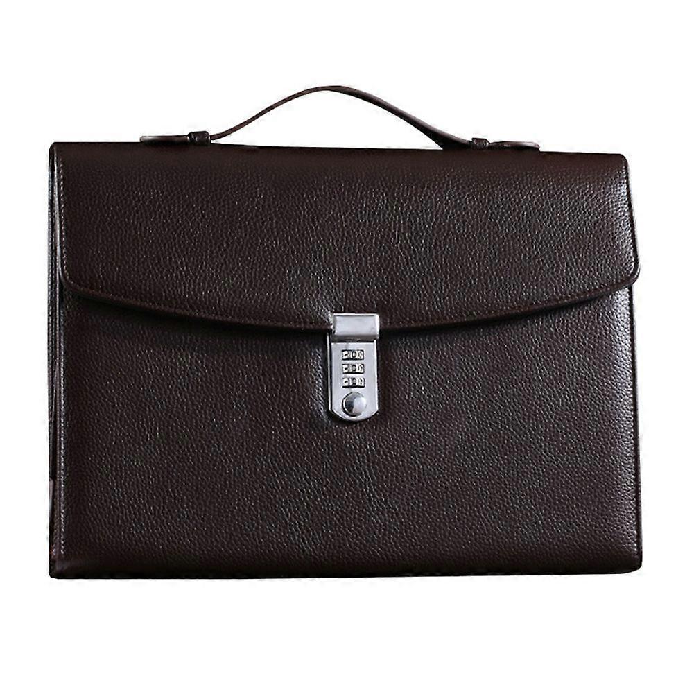 Office Business Briefcase with Combination Lock High Capacity Document Handbag for Business Office