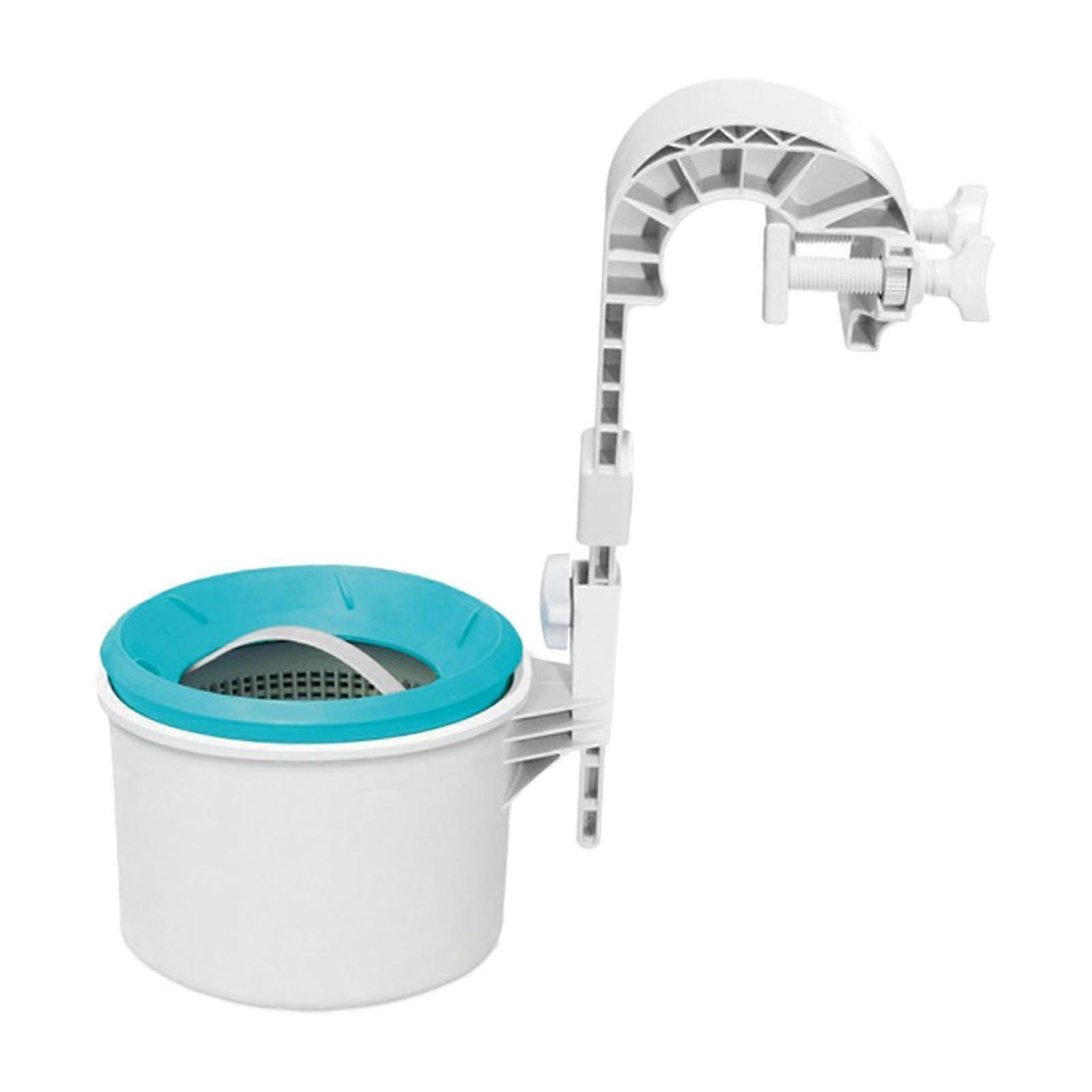Pool Surface Skimmer Wall Mounted Easy to Install Detachable Strainer Basket