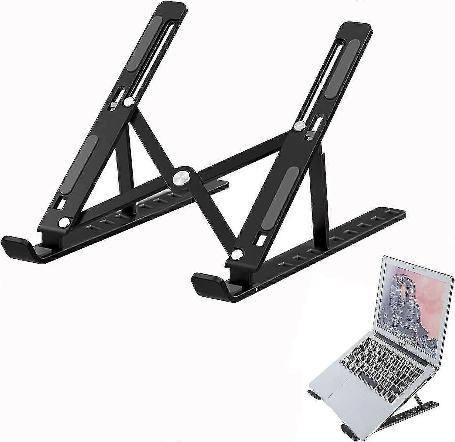 Laptop Stand, 10 Tier Adjustable Laptop Stand, Foldable Ventilated Laptop Stand