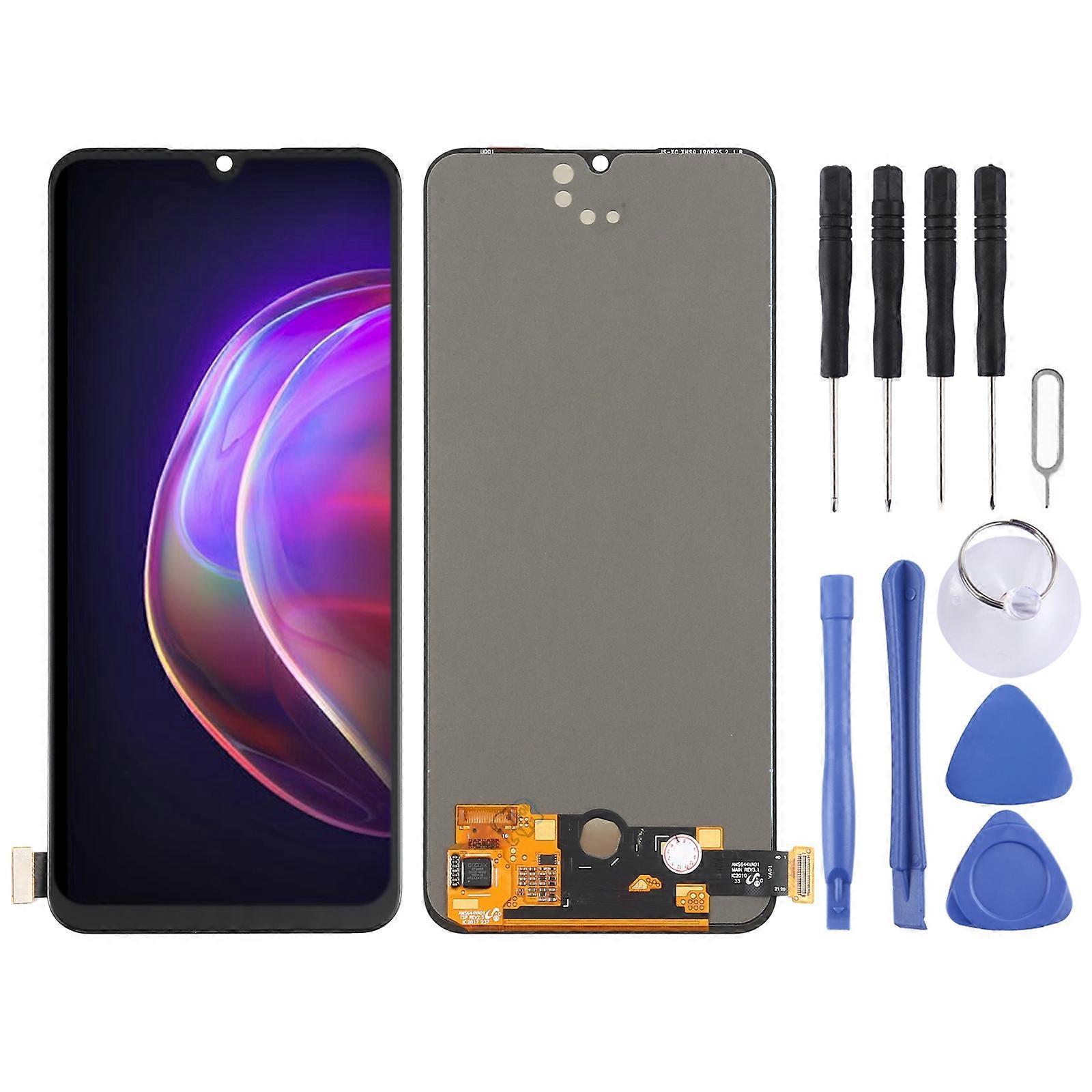 COMPATIBLE AMOLED Material LCD Screen and Digitizer Full Assembly for vivo V21 4G V2066, V2108