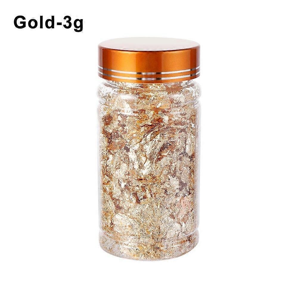 Luxury Shiny Gold Leaf Flake Resin Epoxy Mold Art Decoration Gold Foil Fillings Materials Gilding Decor Jewelry Making Tool
