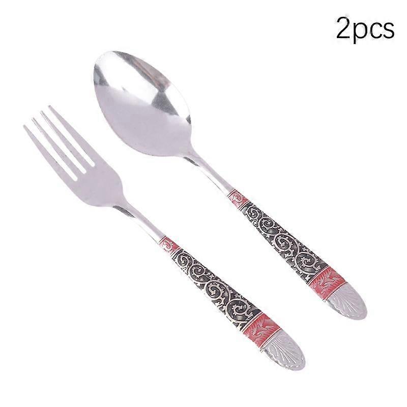 Spoon And Fork Flatware Set Cutlery Sets Stainless Steel Flatware Restaurant Dinnerware Set Tableware Spoon And Fork Set