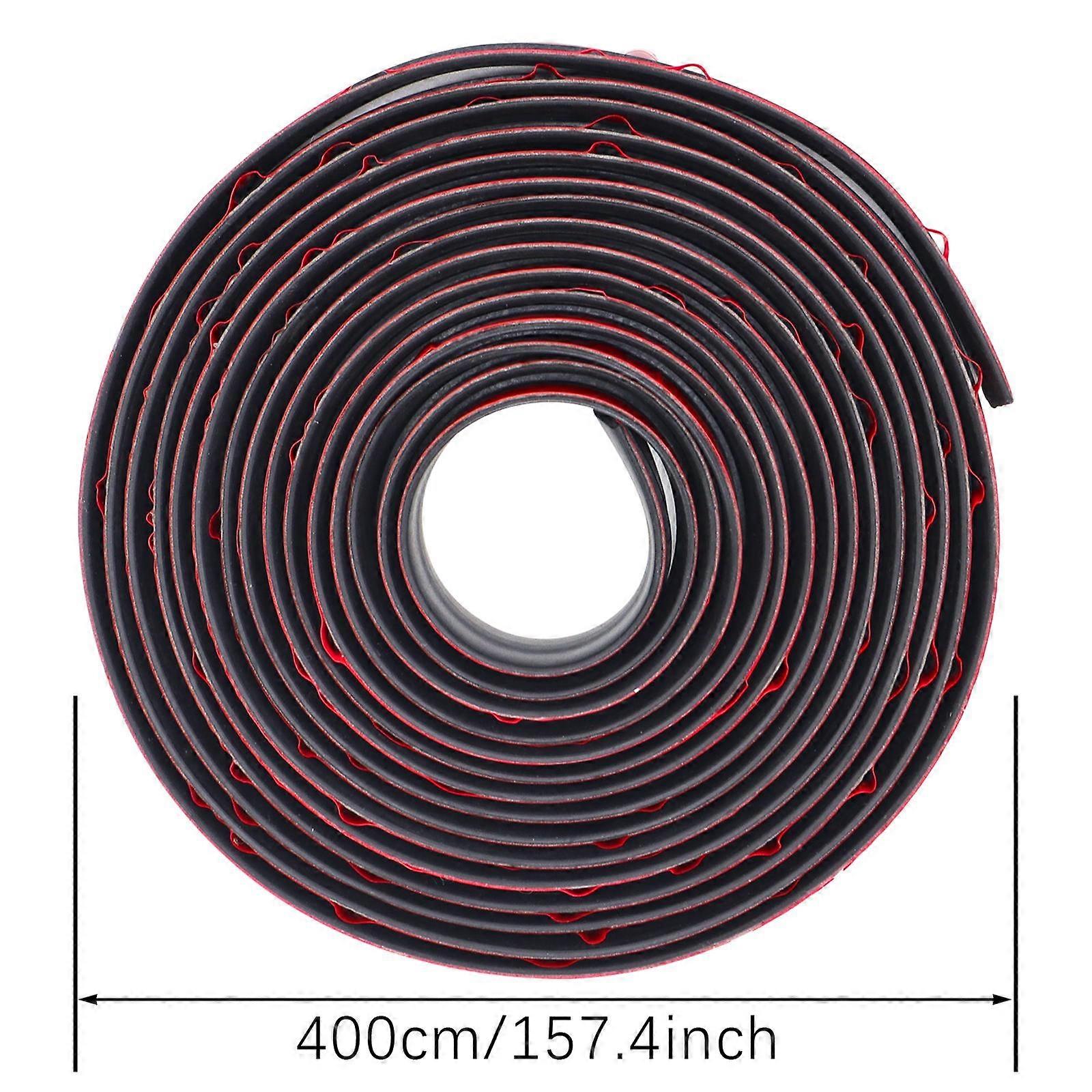 4m DIY Rubber Window Edge Sealing Windshield Roof Seal Strip Weatherstrip Trim Car Sealant Protector Edge Sealing Strip Sticker