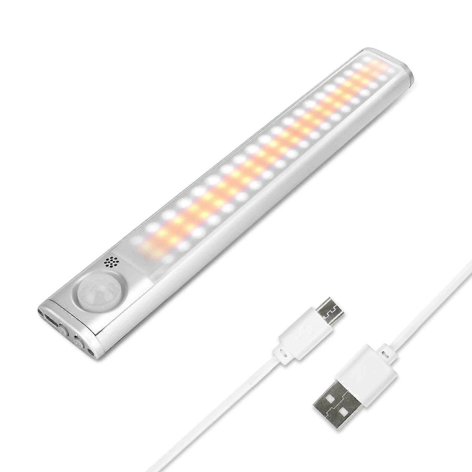 1 Pack Under Cabinet LED Motion Sensor Lighting Dimmable USB Rechargeable Stick-on
